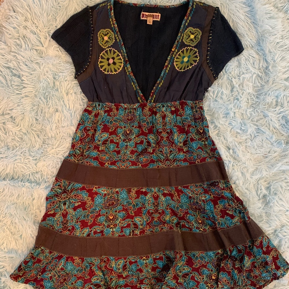 Free People rare retro boho dress